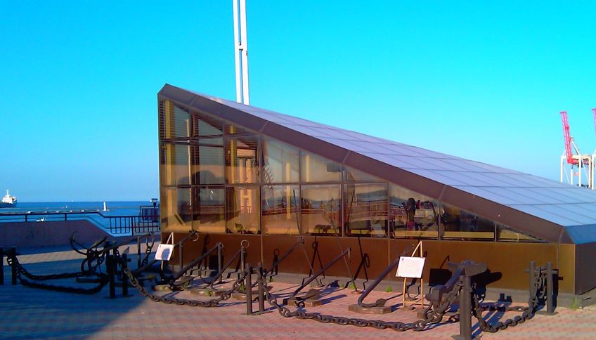 Музей якорей под открытым небом